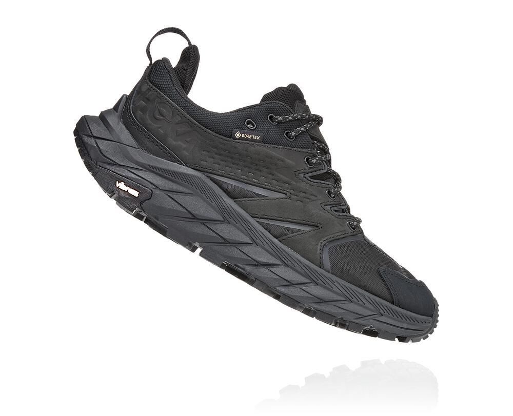 Hoka One One Anacapa Low Gore-tex Ženske Pohodniški Čevlji Črna / Črna SI-247183Q